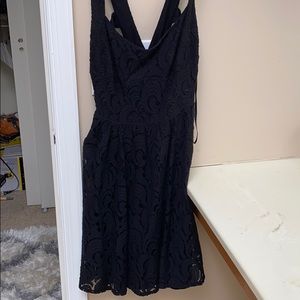 Black lace dress